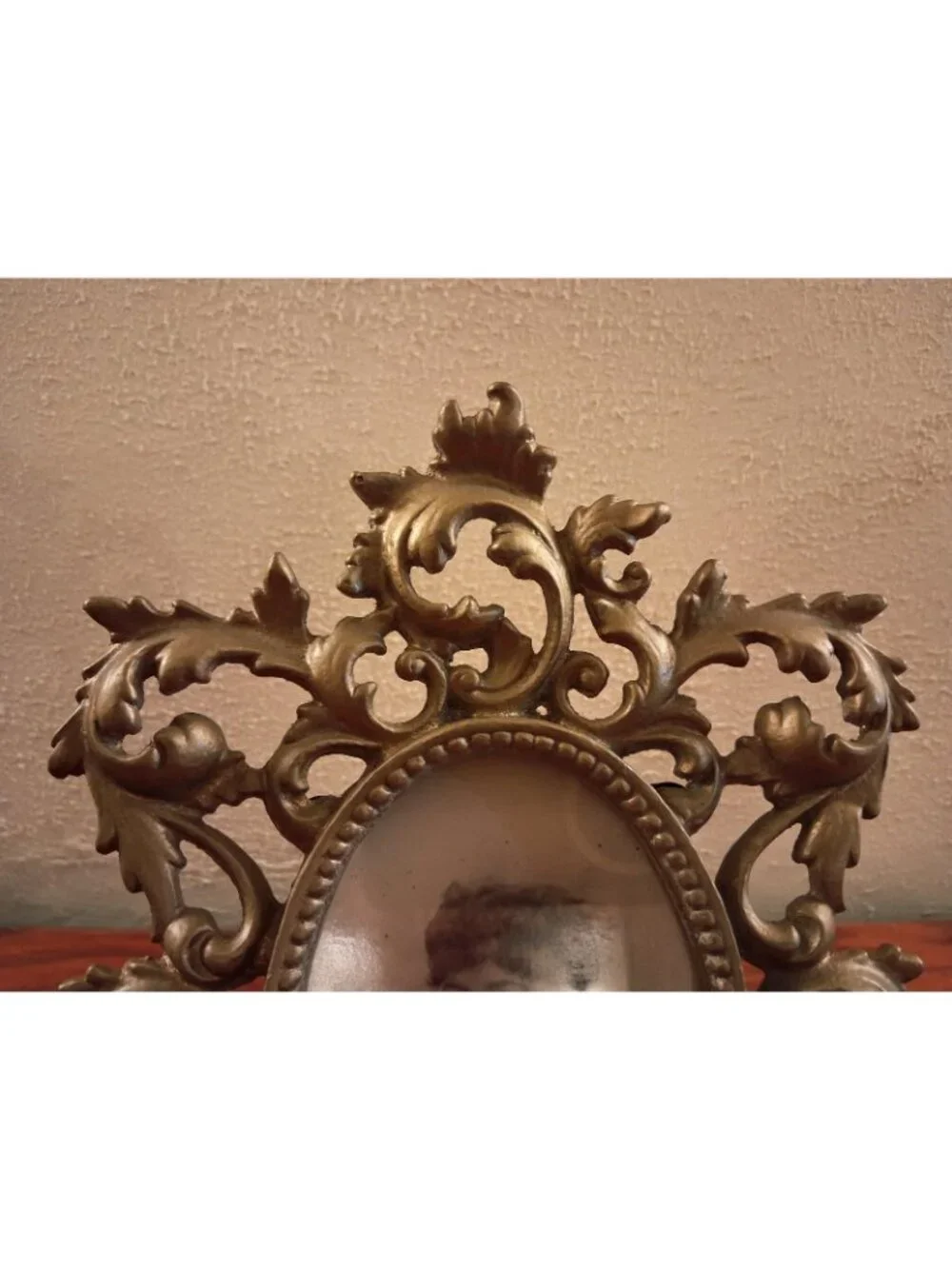 Antique Victorian Picture Photo Frame Cast Iron Ornate Scroll Filigree Set of 2